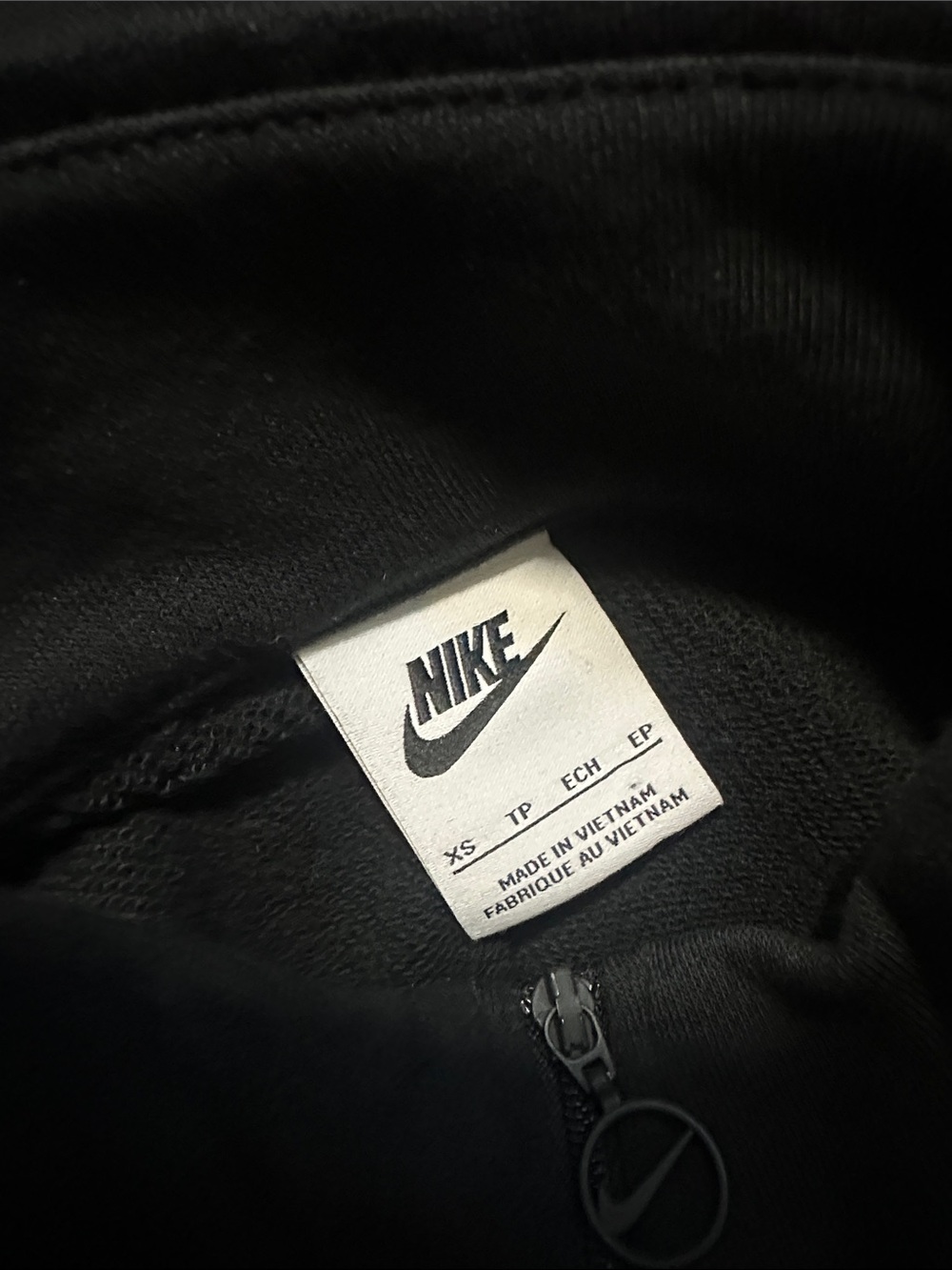 Nike Black Fleece Athletic Romper with Pink Swoosh - Women's Shorts - Picture 3 of 3